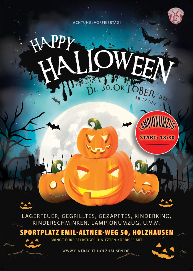 VEREIN | Halloween-Feier am Dienstag, den 30. Oktober